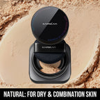 CARSLAN Black Magnetic Translucent Loose Setting Powder Makeup Waterproof Long Lasting Matte Oil Control Finishing Face Powder