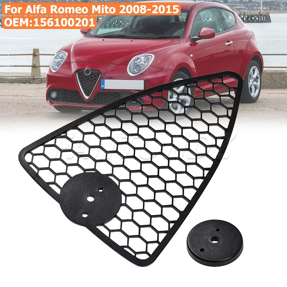 For Alfa Romeo Mito 2008-2015 156100201 Front Bumper Grille Shield Honeycomb Mesh Grill Air Intake Radiator Grille