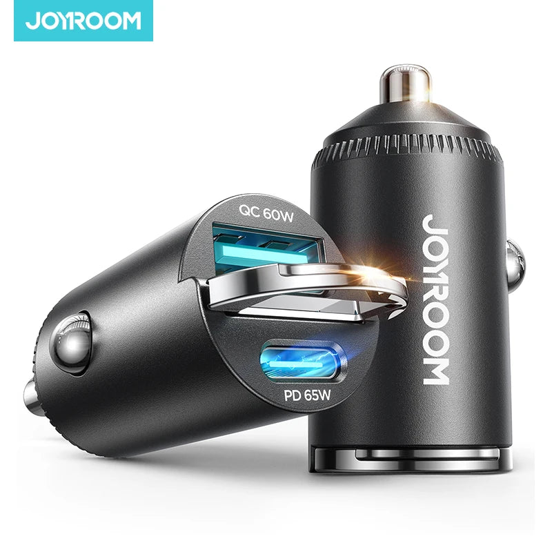 Joyroom 125W Car Charger AFC PPS QC PD Fast Charging For Tablets iPhone 17 16 15 14 Samsung Xiaomi Mini Car Phone Charger