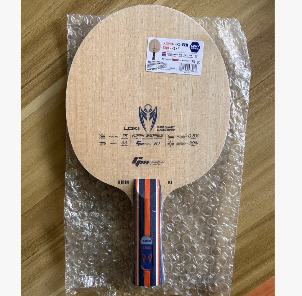 LOKI KIRIN K1/K2/K3 Table Tennis Blade FL Grip 7/5-Ply OFF+ Ping Pong Paddle Pure Wood Carbon Gnf Fiber Beginner