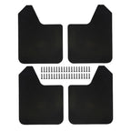 4Pieces Mudflaps Flaps Universal Exterior Parts Black Front and Rear Mudguard Mudflaps for Pickup SUV Car Truck