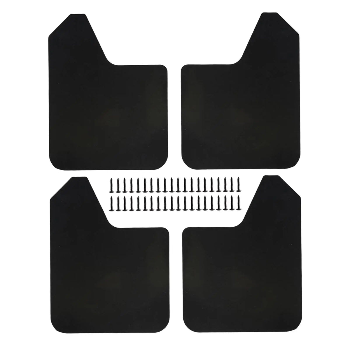4Pieces Mudflaps Flaps Universal Exterior Parts Black Front and Rear Mudguard Mudflaps for Pickup SUV Car Truck