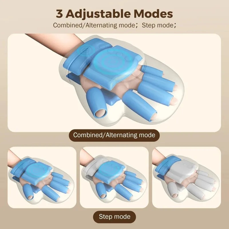 Hand Massager with Airbag Compression Finger Wrist Palm Massage Machine Vibration Glove for Hand Muscle Relax Gift for Men Women