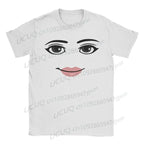 Y2k Anime Robot Robloxs Face Graphic Cotton T-Shirt Funny Men Women Clothes Tee Shirt  Hombre Unisex High Quality Cosplay Tops