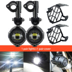 Auxiliary Lights LED Spot Driving Fog Lights for R1200GS F800GS K1600 Universal Motorcycle 40W 6000K Fog Lamps