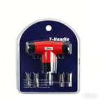 1- 6 N.M T-type Fixed Torque Scewdriver Preset Torque Wrench Tools with 4 Batch Heads 5% Accuracy 6.35mm