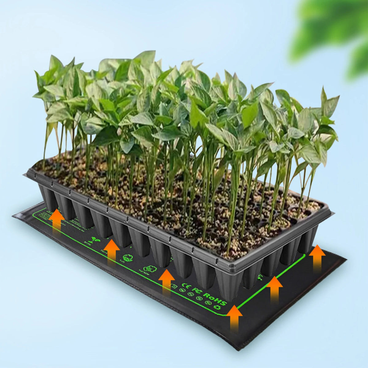 Waterproof Seedling Heat Mat 10x21 In Germination Station Heat Mat for Germination Indoor Gardening Greenhouse EU/US/AU/UK Plug