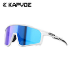 Kapvoe M/L Size Photochromic Cycling Glasses Large Head Sports Sunglasses for Men Women UV400 Bike Glasses Hiking Eyewear