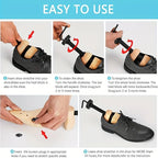 1/2Pc Shoe Stretcher Women and Men's Shoe Widener - Wooden Expander for Wide Feet, Bunions or Calluses Wooden Shoe Stretcher