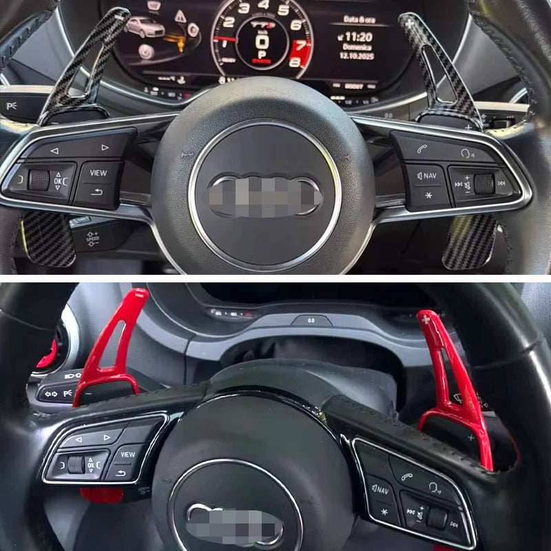For Audi A3 S3 A5 S5 2017 A4 B9 Q7 2016-2017 TT TTS Shifter Paddle Shift Extension Steering Wheel Shift Paddle Shifter