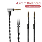 FAAEAL Replacement Cable 3.5/2.5/4.4mm Upgrade Wire For Hifiman SUNDARA Ananda HE4XX HE400SE Denon AH-D600 SONY MDR Z1R Headsets