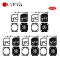 Carburetor Rebuild Kit Diaphragm Gasket 5pc for Stihl MS170 MS180 Zama RB-155 RB-164