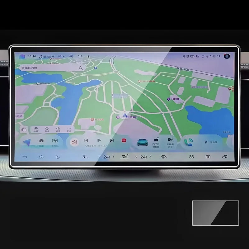 For BYD Seal 2022-2025 Models 12.8-15.6 inch Tempered Glass Screen Protector Car Infotainment Radio GPS Console Navigation