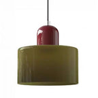 Glass pendant light chandelier, E27 socket, 1.9m cord, 90-260V, white shade