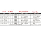 ISO12233 Resolution Test Chart Reflective Camera Webcam 2000 LW/PH 0.25mm, 711x400mm
