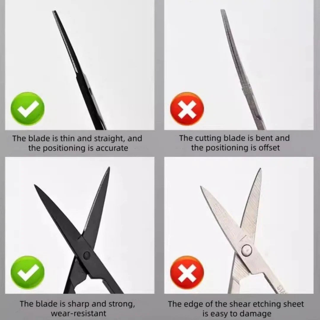 MSWZ MS109 Water Sticker Model Tools Scissors Etching Blade Nozzle Cutting for Model Hobby Building Tool DIY