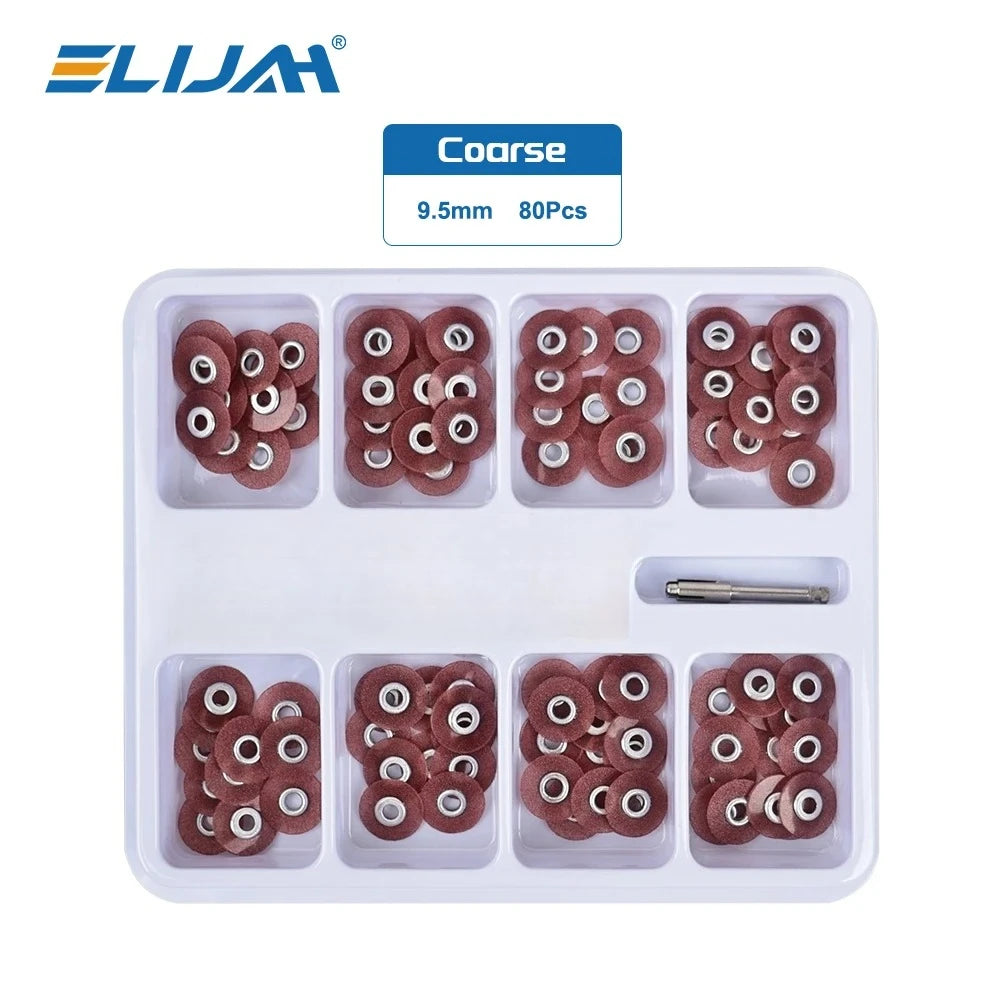 SYJH 80Pcs/Box Dental Finishing and Polishing Discs Holding Rod Soflex Flexi Disc RA Shank Teeth Whitening Material Dentist