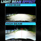 H4 LED Projector Lens Headlight 3800000LM 3500W Super Bright h4 Led Headlamp Wireless With Fan Turbo Lights Plug And Play 6000K