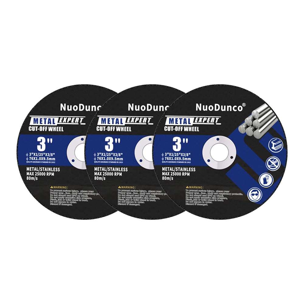 76mm Metal Cutting Disc for Angle Grinder 9.5mm Bore Cut off Wheel Stainless Steel Sanding Grinding Saw Blade for Metal