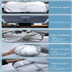 Car Sun Visor For Jeep Grand Cherokee WK2 2011~2021 Front Windshield Sunshade Heat Insulation Summer Cooling Auto Accessories