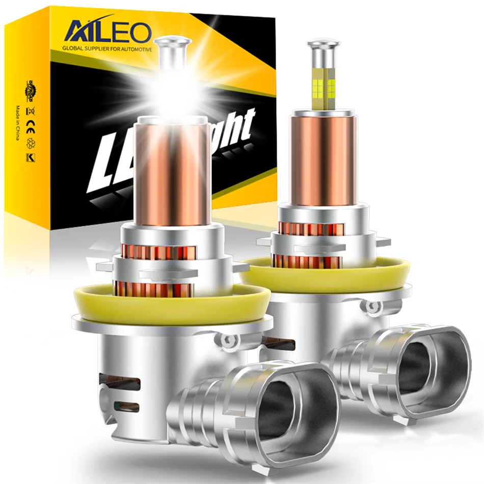 2Pcs 300W 80000LM Led Light 3D H7 H4 H11 LED Car Headlight Canbus H8 9005 HB3 9006 HB4 for Car 360 Turbo HeadLamp Wireless 6000K