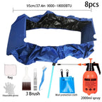 Hanging AC Cleaning Cover Kit with Drain Hose & Brush, 95cm or 120cm, 2-8pcs