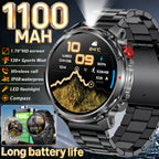 2026 New Fashion Luxury 1100mAh Battery 1.7-inch HD Screen Compass Wireless Call Flashlight 100+Sports Outdoor Sports smart