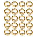 20 pcs Elegant Double Hole Linking Circles Sophisticated Craft Rings Connector Rings with Two Holes for Jewelry Assembly F0S4
