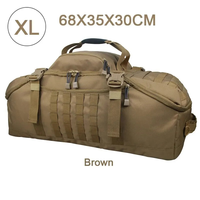 LQARMY Tactical Molle Camping Backpack 45L/80L, Black/Brown/OD Green/OCP Multicam