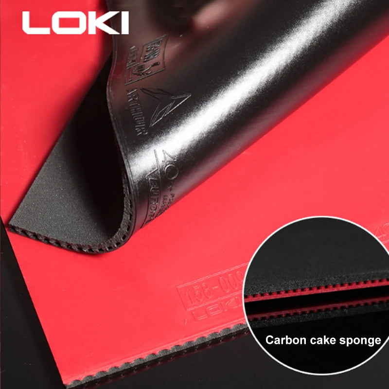 LOKI ARTHUR EUROPE DIAMOND Table Tennis Rubber Sheet ITTF Approved Non-sticky Ping Pong Rubber with Carbon Cake Sponge Pips-in