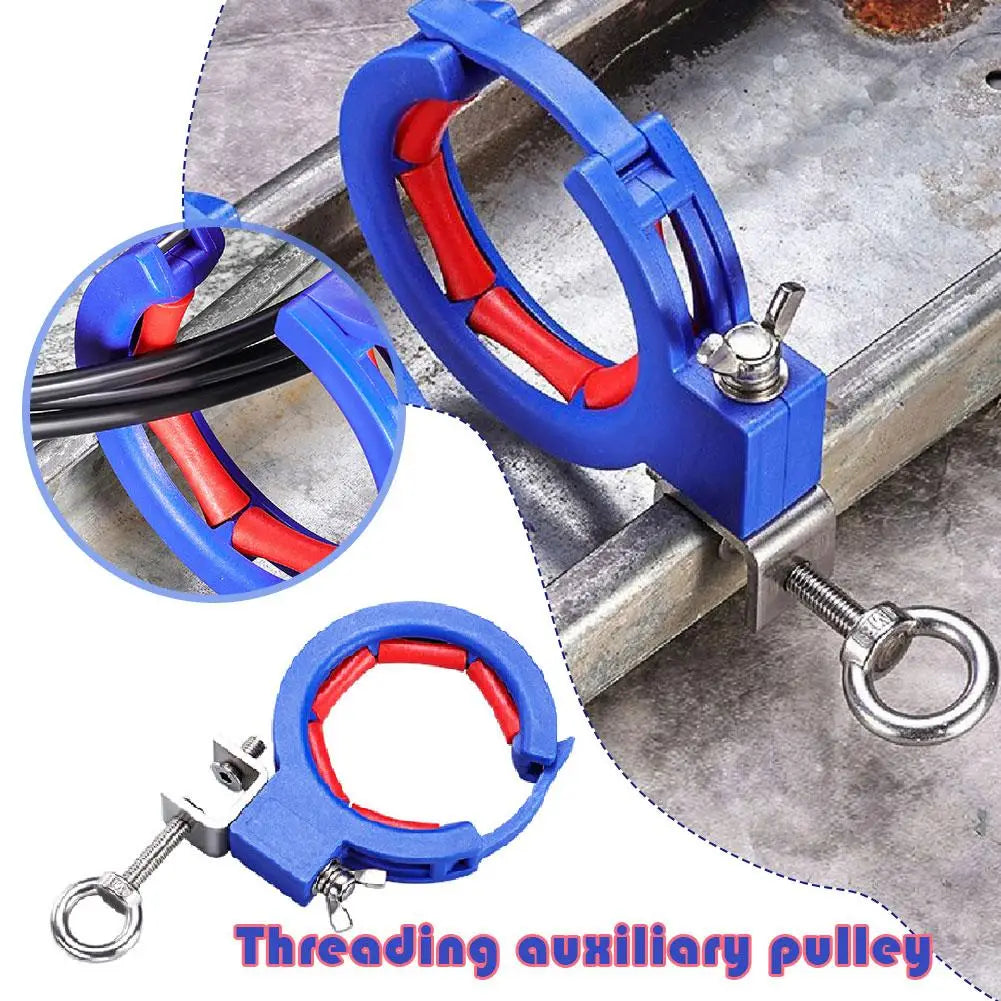 Anti Drop Cable Power Bridge Pulley Electrician Threading Weak Current Tool Cable Tray Straight Running Auxiliary Pulley