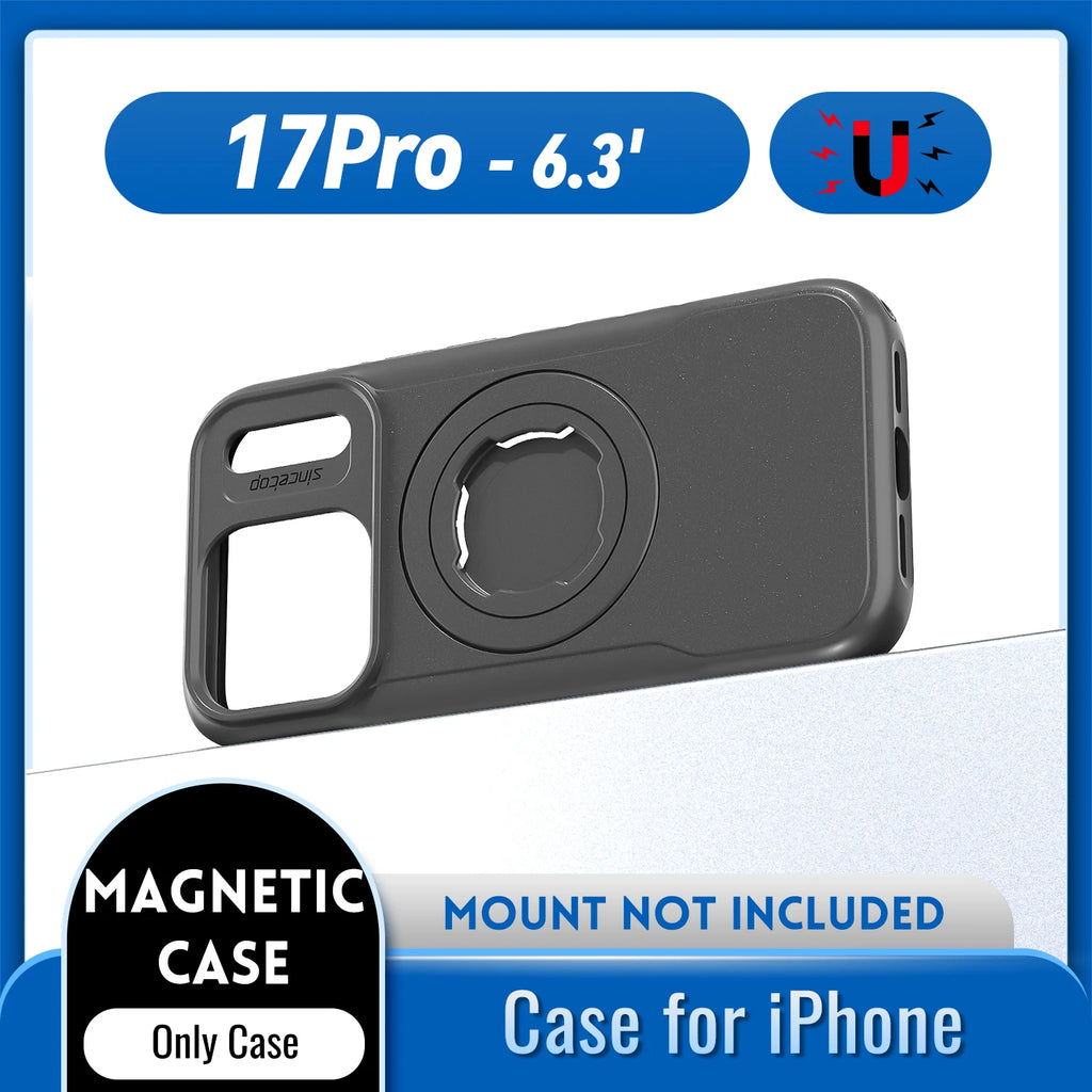 Magnetic Shockproof Case For iPhone 17 16 15 14 ProMax Charging Cover with Lock-in Design fit Quad-style Motocycle/Bike