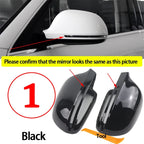 for Audi A3 A4 A5 A6 A8 Q3 SQ3 S4 S5 S6 S8 RS3 RS4 RS5 B8 B8.5 8P Carbon Fiber Look Black Mirror Cover Rearview Side Mirror Cap