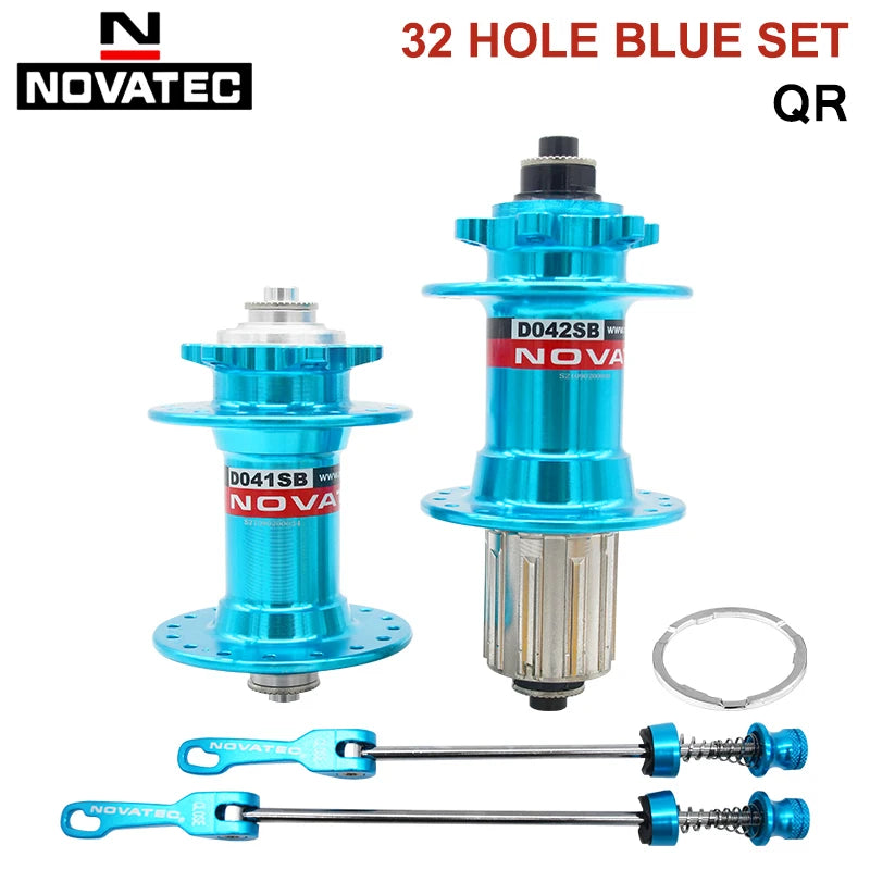 Novatec Mountain Bike Hub D041SB D042SB 28/32/36 Holes Disc Card Brake MTB Bicycle Hub Bearing Front/Rear 8/9/10/11 Speed