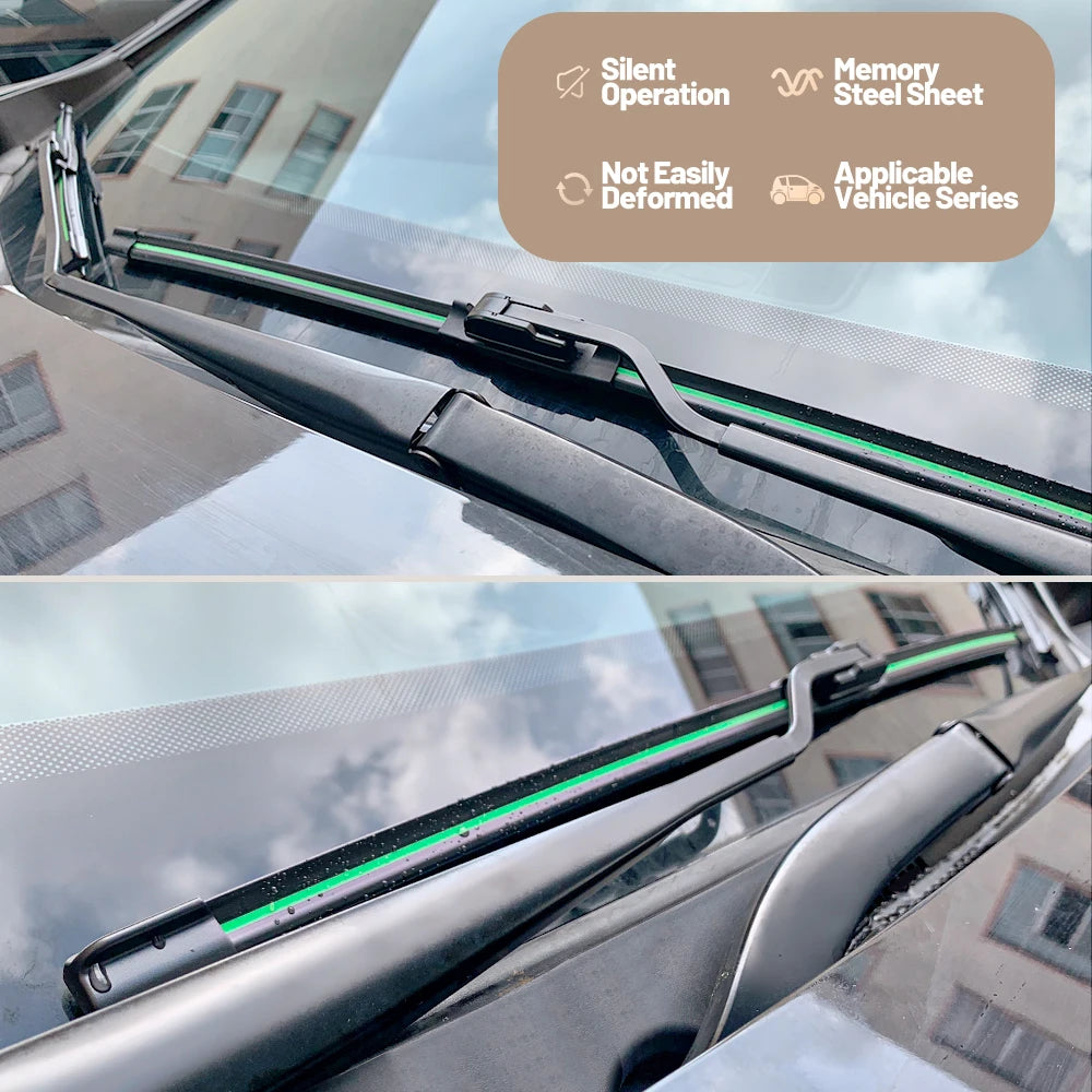 For Toyota Yaris 1999-2023 Front Windshield Wiper Blades 2pcs Windscreen Window Accessories 2005 2006 2009 2010 2013 2014 2020