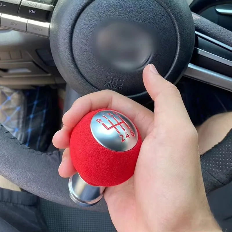 Brand New Suede 5 Speed 6 Speed Manual Shift Knob For Mazda 6 Atenza For Mazda 3 Axela Mazda 8 5 CX-5 CX-4 MX-5 MX5