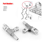 New 15055342 15055343 Metal HVAC Heater Hose Connector For Cadillac Escalade For Chevrolet Tahoe/Silverado For GMC Sierra/Yukon