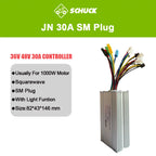 JN Ebike Controller 36V 48V 15A 17A 22A 25A 30A 35A Control System with 6 9 12 Mosfets for Electric Scooter Conversion Parts