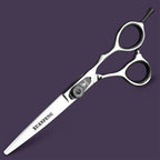 Spring clip screw double color hair scissors 6 inch 9cr18 steel barber cutting scissors and thinning scissors