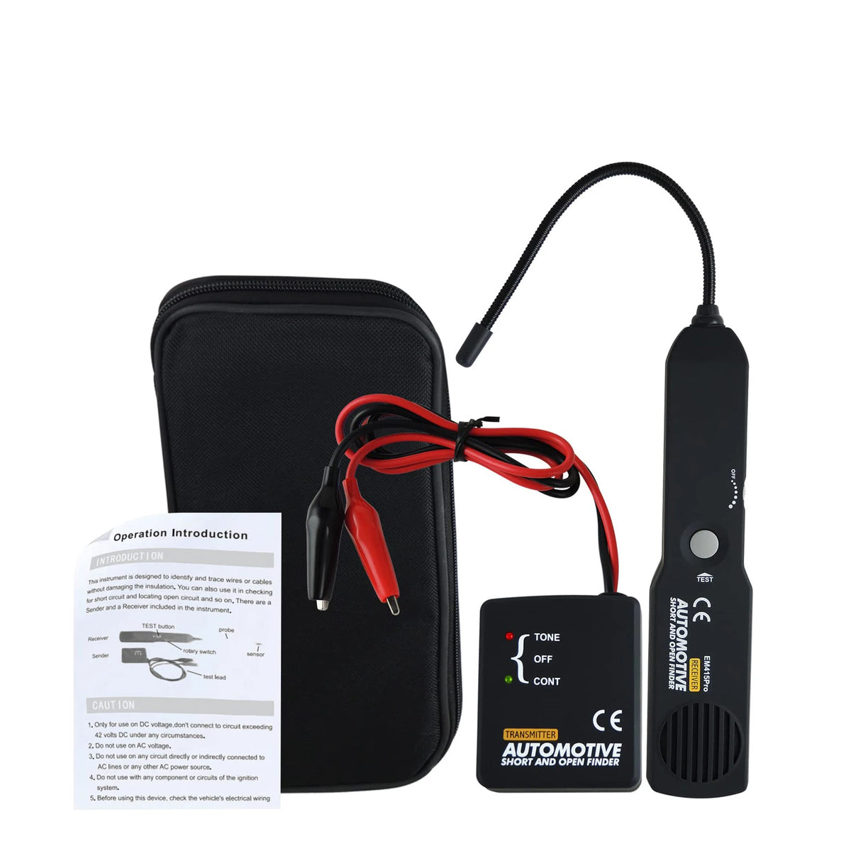 Car Automotive Short & Open Finder EM415PRO Car Short Circuit Detector Car Repair Tool Detector Track the Cables or Wires