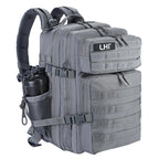 LHI 45L/35L/25L Tactical Backpack for Men and Women Waterproof Athlete Gym Outdoor Bag Travel Hiking Rucksack with Bottle Holder