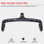RXL SL Carbon Road Handlebar Integrated Racing Bike Speed 28.6 Black Internal Routing Drop Handle Bars For Bicycle 400/420/440