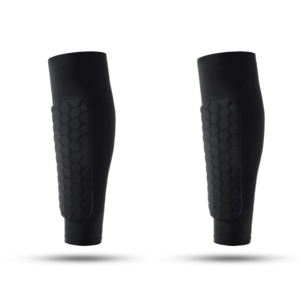 Honeycomb Shin Guards - Slim-Fit Integrated Calf Protection Sports Impact Protection Gear for Running Hiking Cycling Gear