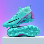 Men's High Ankle Soccer Shoes Ultralight Non-Slip Sports Outdoor Football Boots Indoor High-Quality Futsal Non-Slip