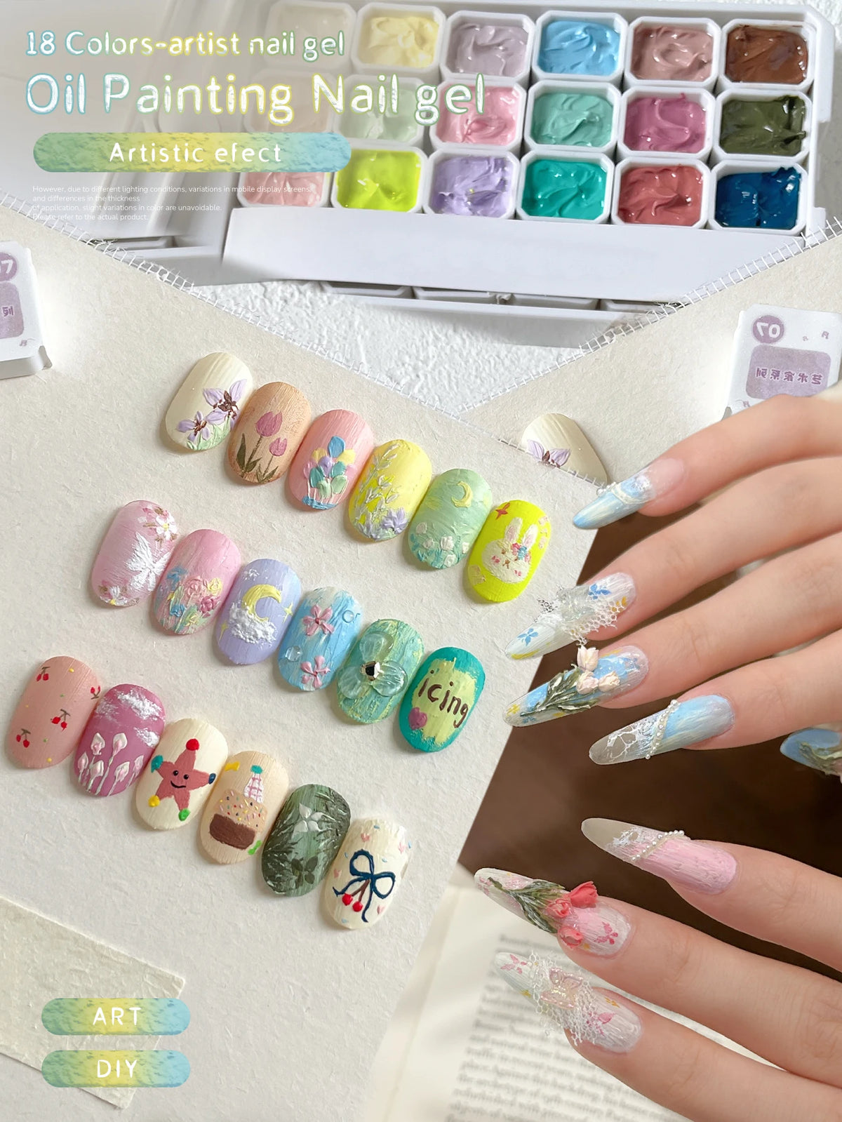 MORDDA Solid Gel Nail Polish Set 18 Colors, Soak Off UV/LED Semi Permanent Gel