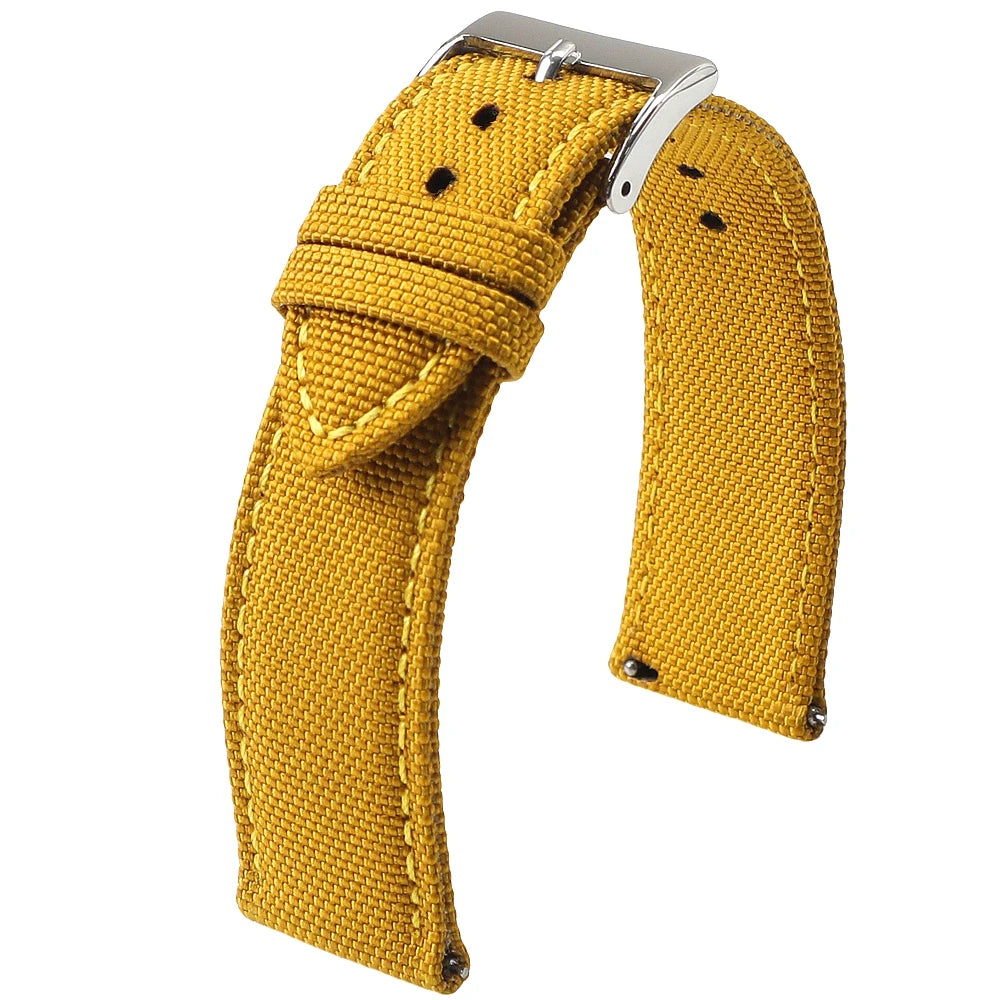 18mm 19mm 20mm 21mm 22mm 24mm Waterproof Sailcloth Watch Strap Two-Sided Nylon Watchband Quick Release Band Sport Belt For Men