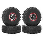 Metal 1.9 Beadlock Wheel Rim Tires Set for 1/10 RC Crawler Car Axial SCX10 III AXI03007 90046 TRX-4 Redcat GEN 8