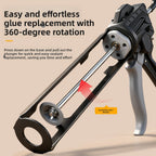 Heavy-Duty Caulk Gun Rotating Multi-function Manual Caulking Guns Glue Seals for Doors and Windows Silicone Filling Hand Tool