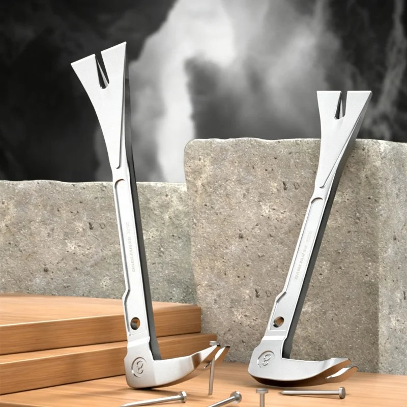 JUSTINLAU 8/10/12‑Inch Flat Dovetail Chisel Nail Puller Household Woodworking Pry Bar Multi‑Purpose Hand Repair Tool
