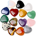 10/20/30PCS Heart Shape LOVE 20MM Natural Crystal Amethyst Agate Irregular Mineral Healing Stone Gravel Specimen Home Decoration